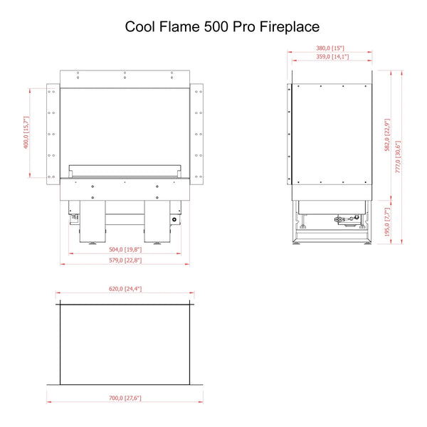 Cool Flame 1000 Pro - Ensidig