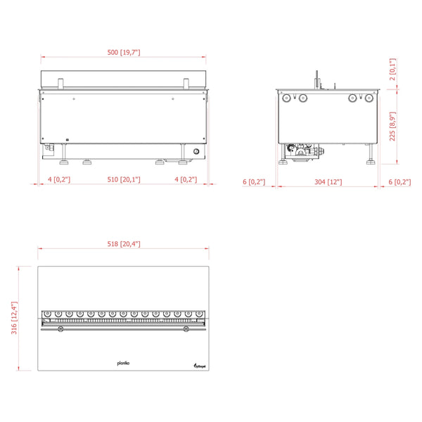 Cool Flame 500 Pro – Vanndampinnsats