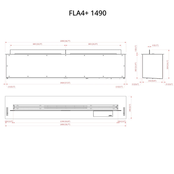 FLA4+ 1490 – Automatisk bioetanolbrenner