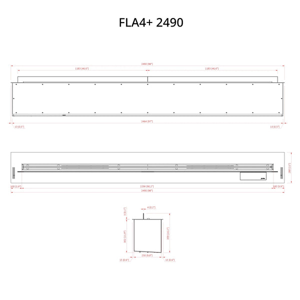 FLA4+ 2490 – Automatisk bioetanolbrenner