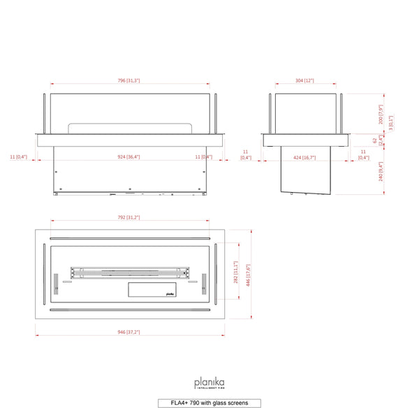 Innebygd profil 790 – FLA4/FLA4+
