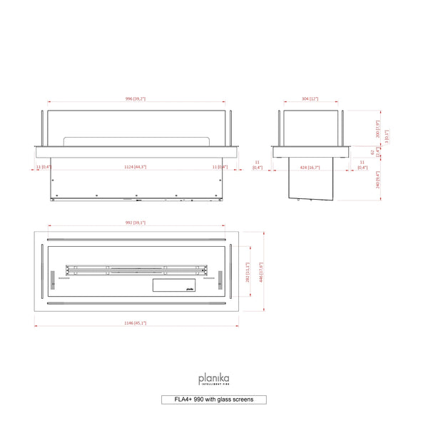 Innebygd profil 990 – FLA4/FLA4+