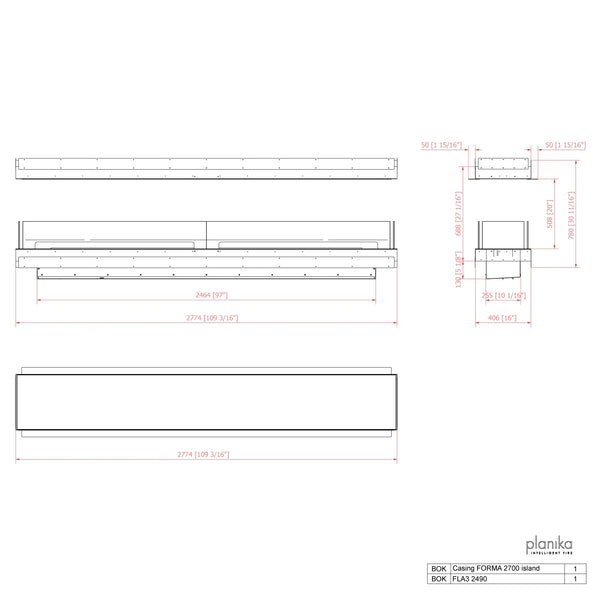 Forma 2700 – Innebygd biopeis – Island