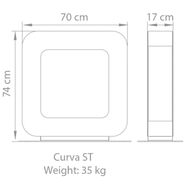 Curva ST frittstående biopeis – Hvit
