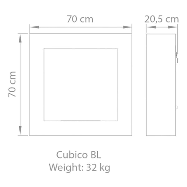 Cubico BL vegghengt biopeis