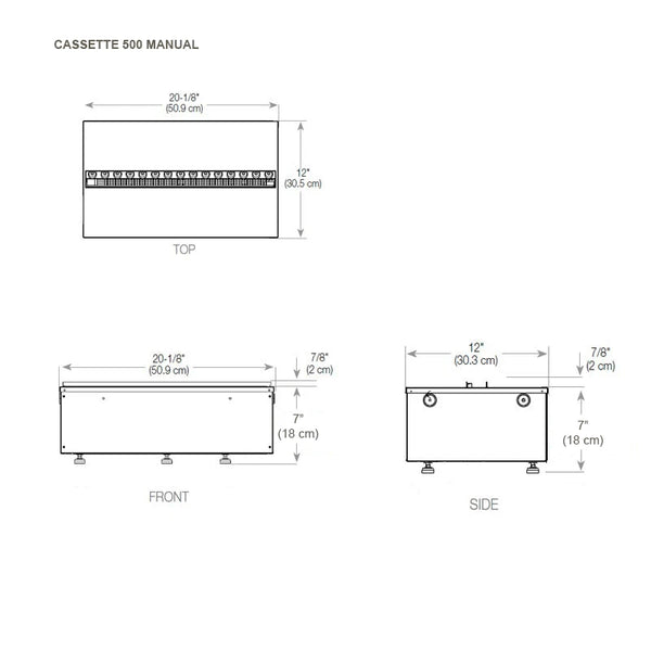 Cassette 500 Retail – Vanndamp Brenner (manuell)