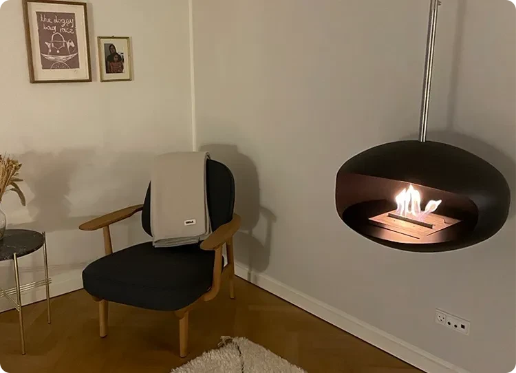 Cocoon Aeris svart bioetanolpeis