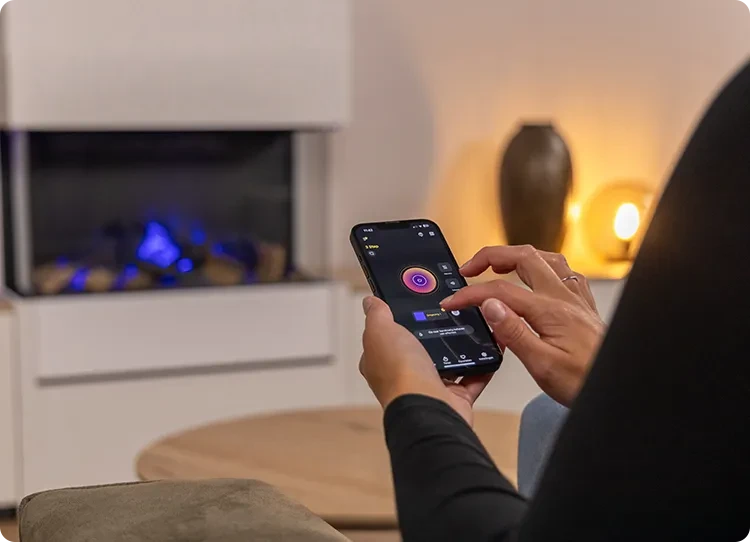 Dimplex-app på smarttelefon
