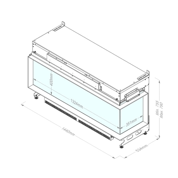 e-Matrix Linear 1300-400 II - Vanndamp Peis