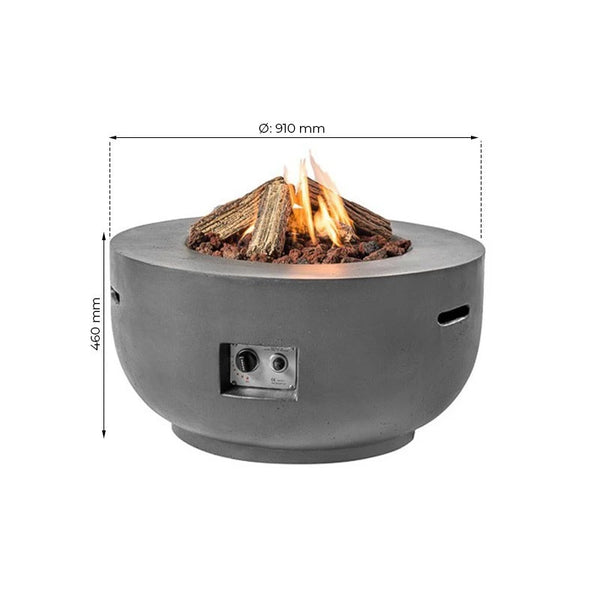 Bowl Gasspeisbord – Antrasitt