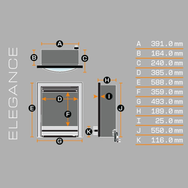Sway Elegance – Innebygd Elpeis – Sort/Messing