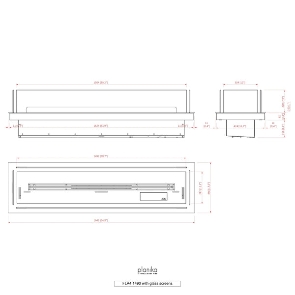 Innebygd profil 1490 – FLA4/FLA4+