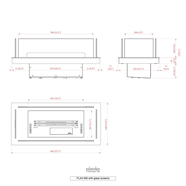Innebygd profil 590 – FLA4/FLA4+