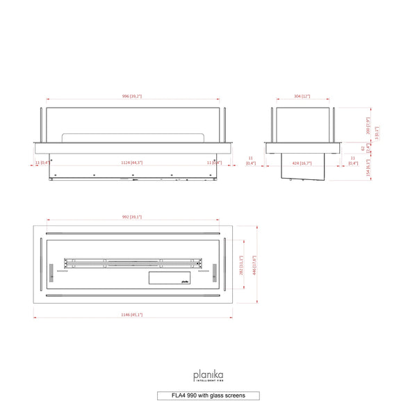 Innebygd profil 990 – FLA4/FLA4+
