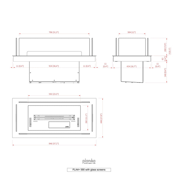 Innebygd profil 590 – FLA4/FLA4+