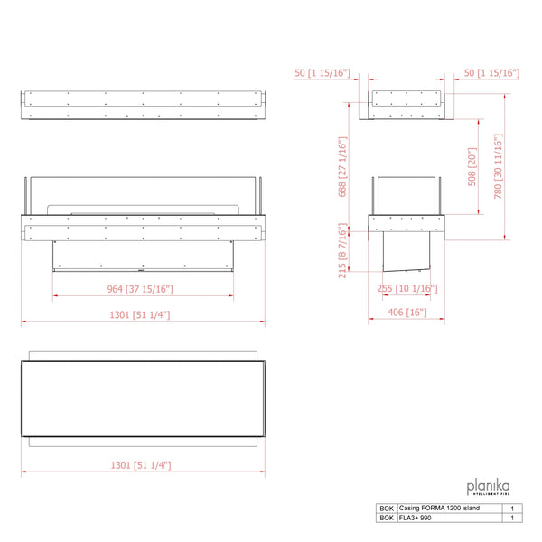 Forma 1200 – Innebygd biopeis – Island