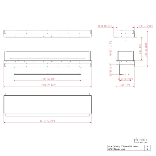 Forma 1800 – Innebygd biopeis – Island