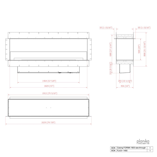 Forma 1800 – Innebygd biopeis – Tunnel