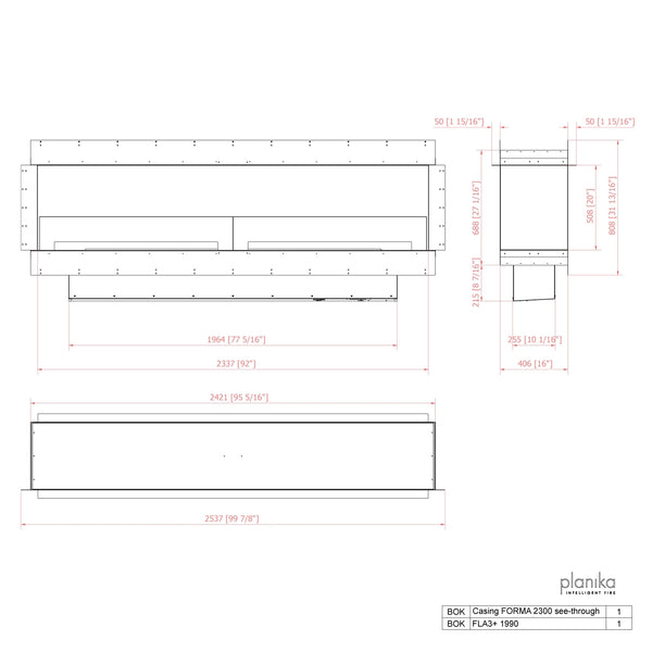 Forma 2300 – Innebygd biopeis – Tunnel
