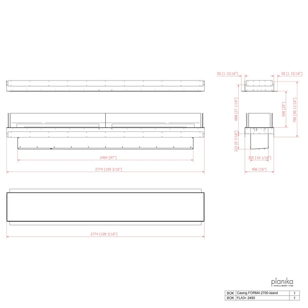 Forma 2700 – Innebygd biopeis – Island