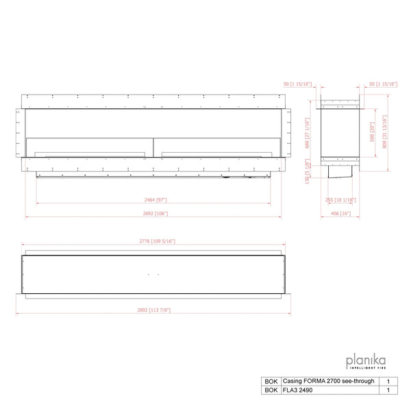 Forma 2700 – Innebygd biopeis – Tunnel
