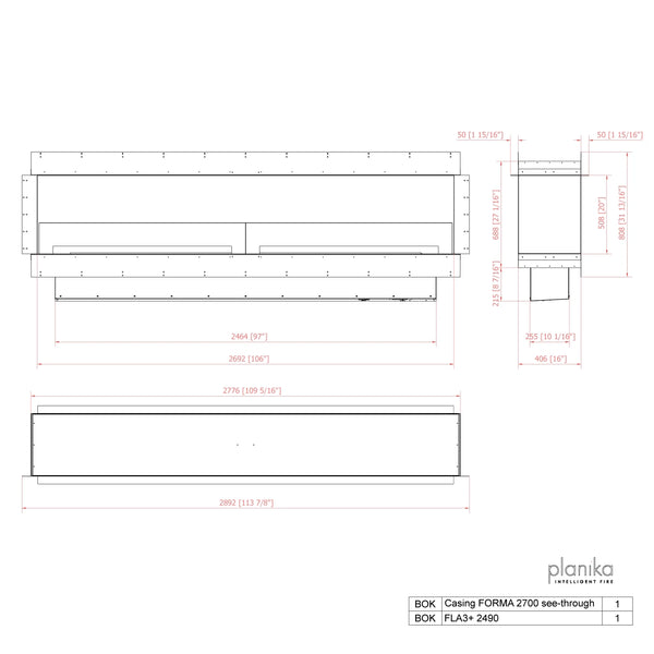 Forma 2700 – Innebygd biopeis – Tunnel