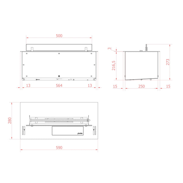 Prime Fire 2.0 590 – Automatisk bioetanolbrenner