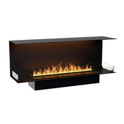 Foco Myst Three 1500 water vapour fireplace, studio shot with realistic Opti-myst flame effect