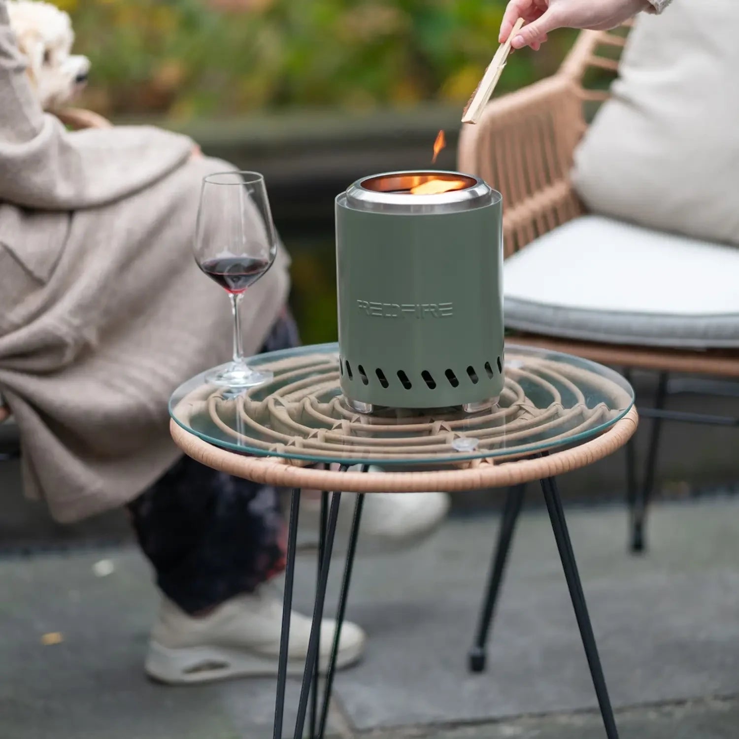 Volcano Pelletsbordpeis Medium – Olivengrønn