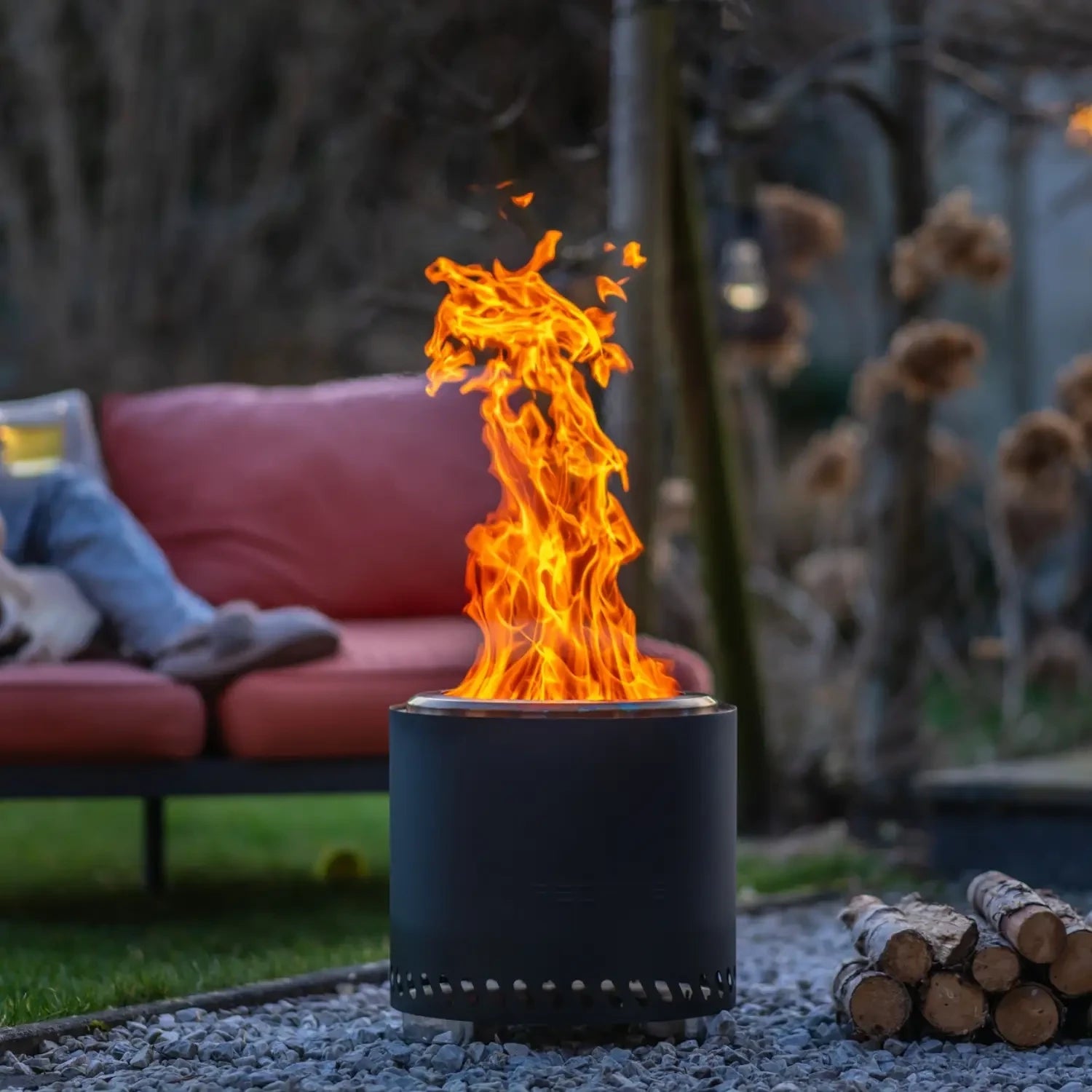 Volcano Pellet Ildsted Large – Matt Svart