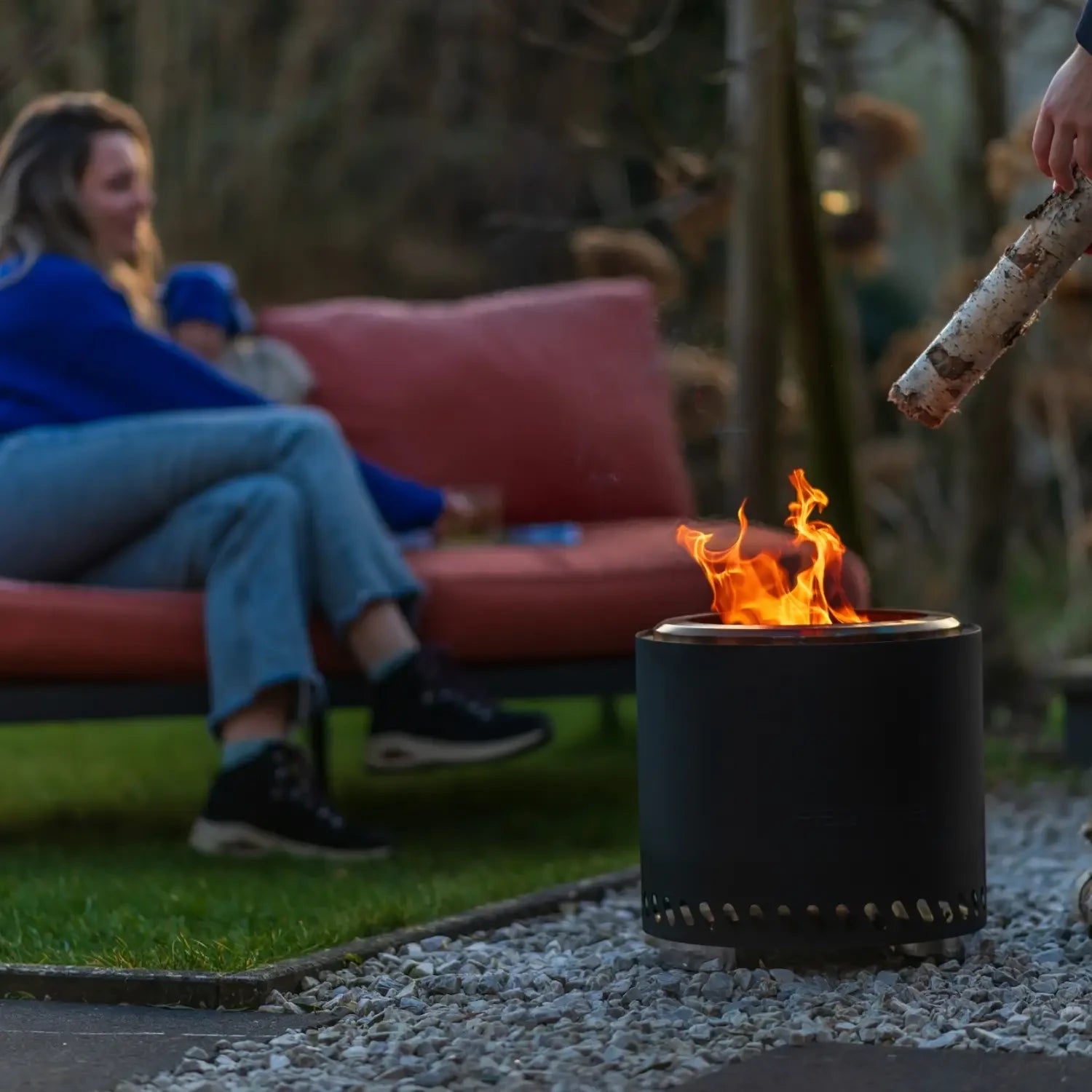 Volcano Pellet Ildsted Large – Matt Svart