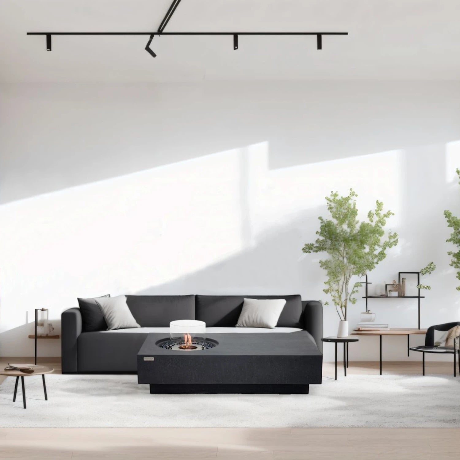 Metropolis – Bioetanol Ildbord – Skifer Svart