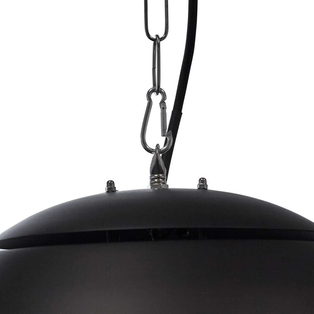 Terrassevarmer – 600/1500W – Ø42 cm – Svart