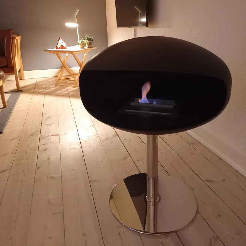 Cocoon Pedestal – Matt Svart m. Stålfot