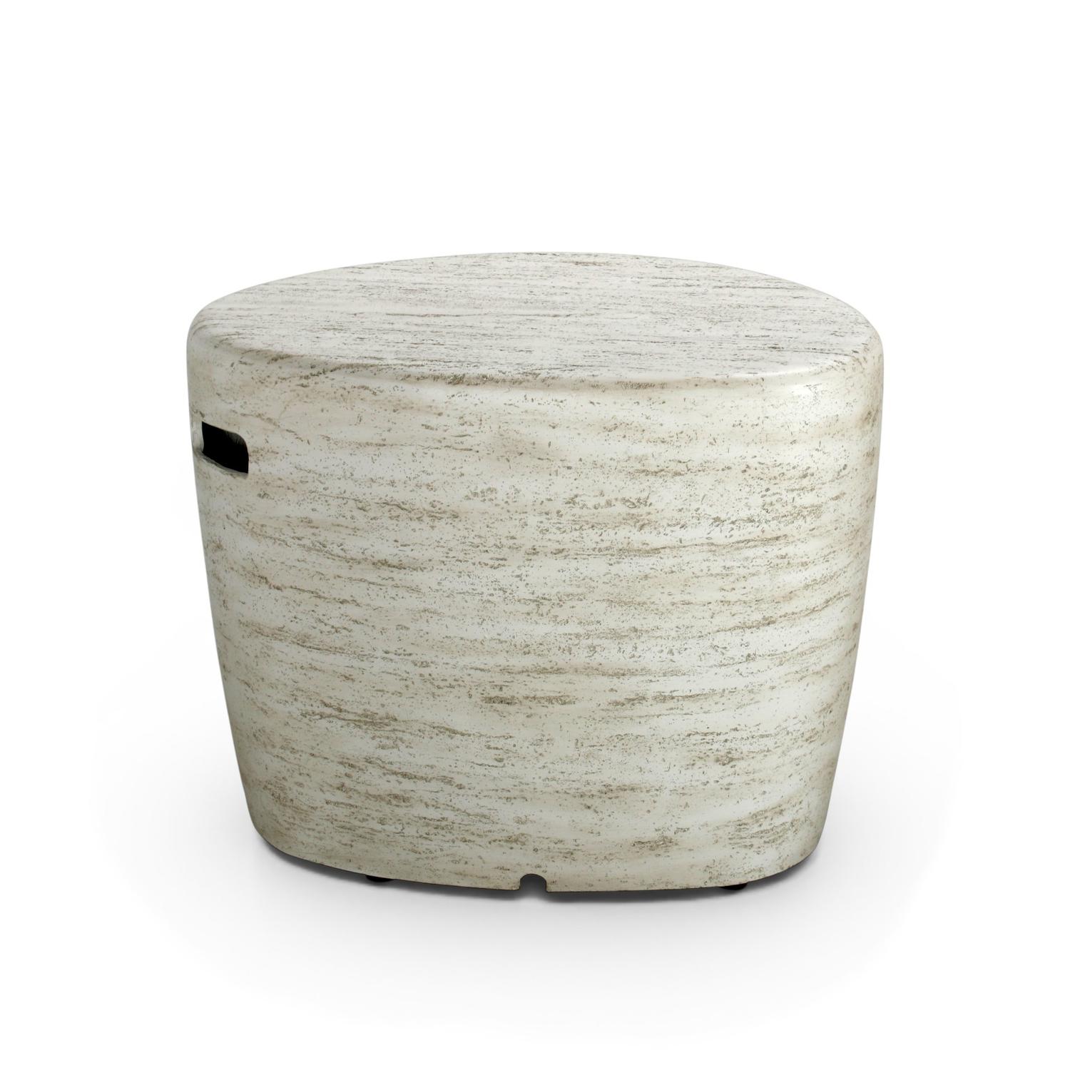 Enclosure Organic Travertine – Gassflaskeskjul