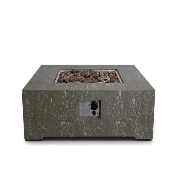 Estate Square 88 Dark Travertine – Kvadratisk gasspeisbord
