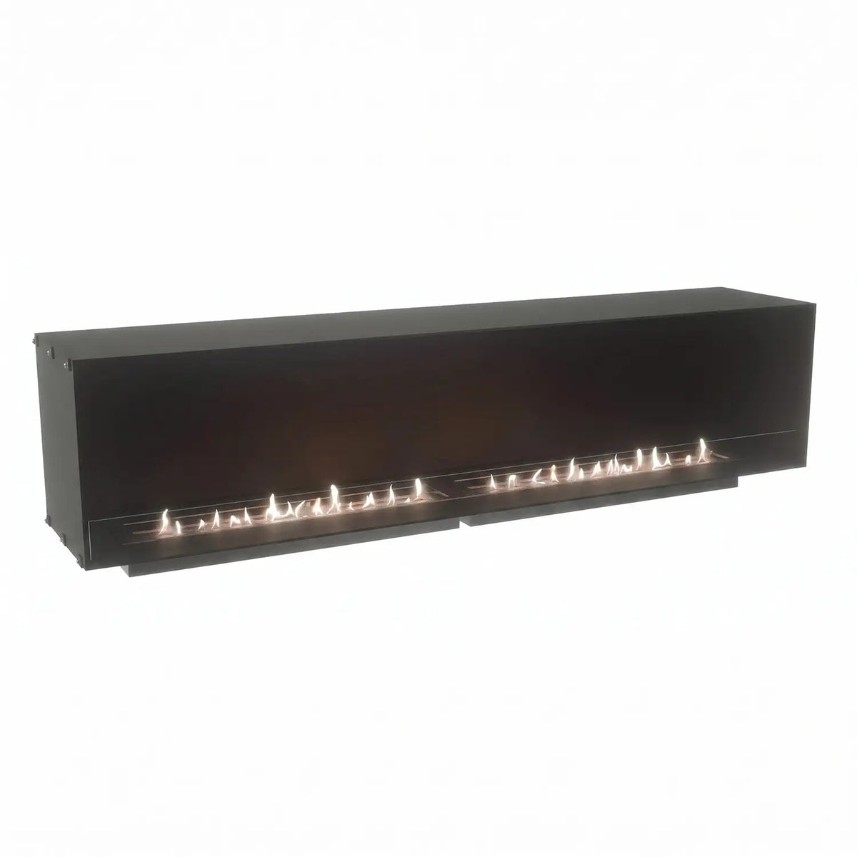 Foco One 2300 with manual bioethanol burners, lit flame