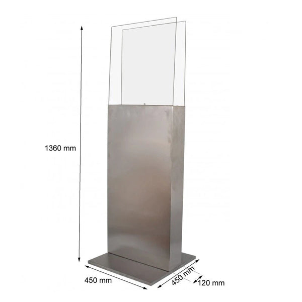 Tall Freestanding Bio Fireplace