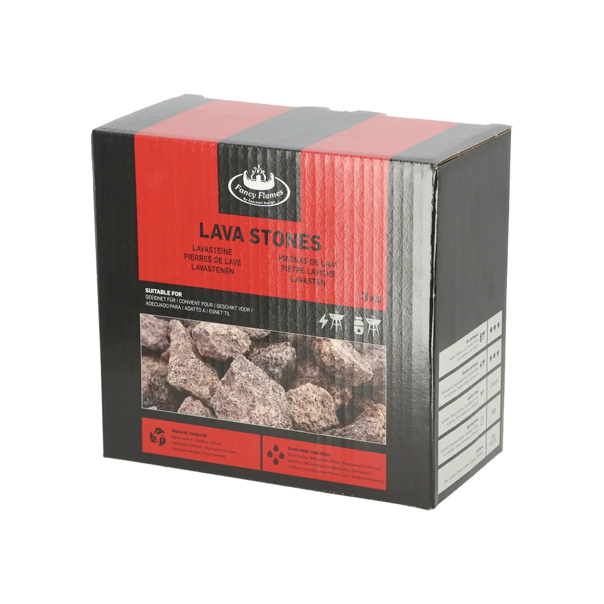 Lavasteiner 3 kg – For utendørs gasspeiser og griller