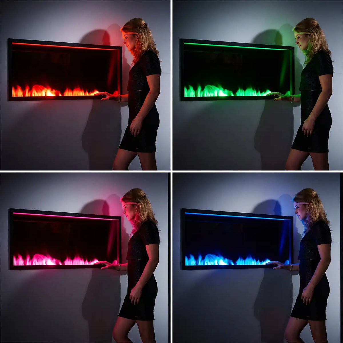 Incanto 2000 Multicolour Built-in Water Vapour Fireplace