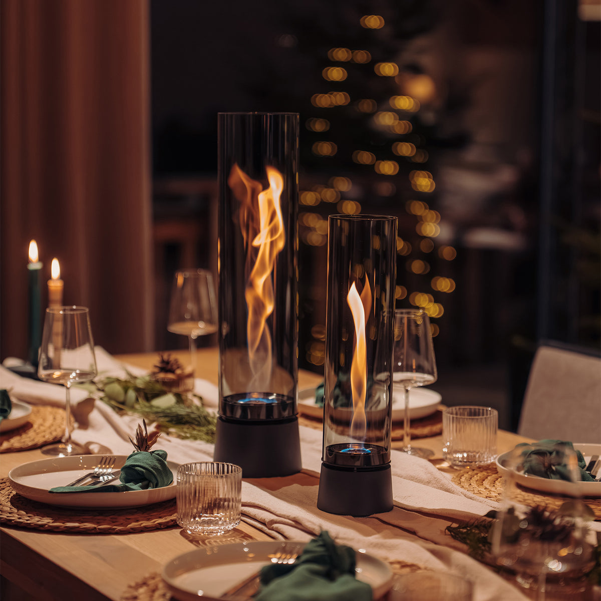 SPIN air 1200 Tabletop Fireplace all black