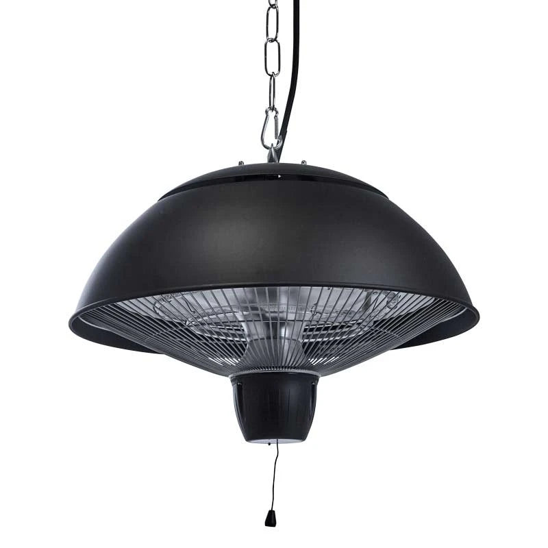 Terrassevarmer – 600/1500W – Ø42 cm – Svart