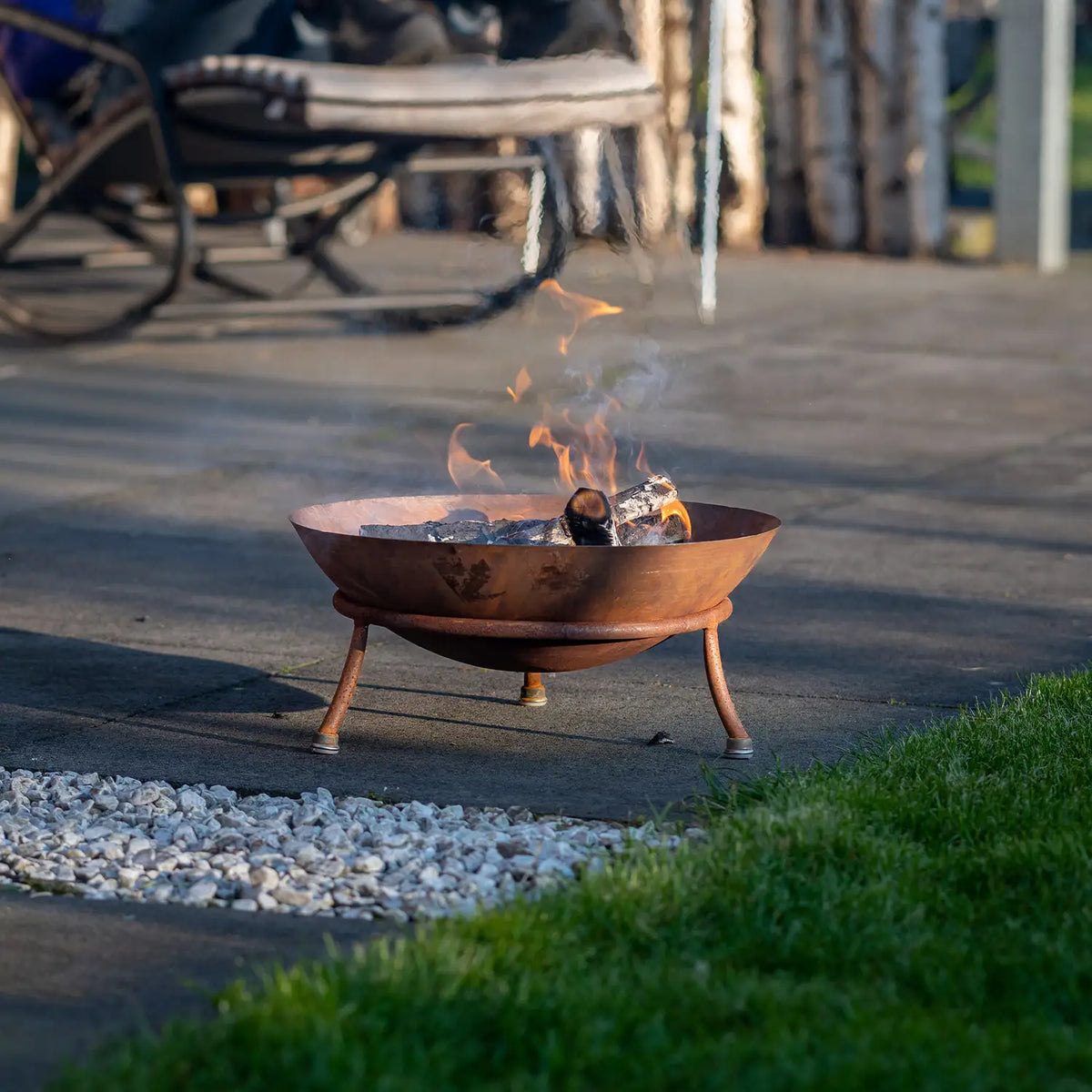 Tulsa corten stål bålpanne