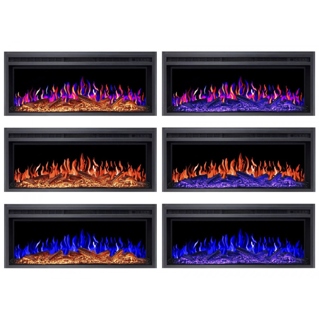 AF38 Multicolor – Elektrisk Peisinnsats