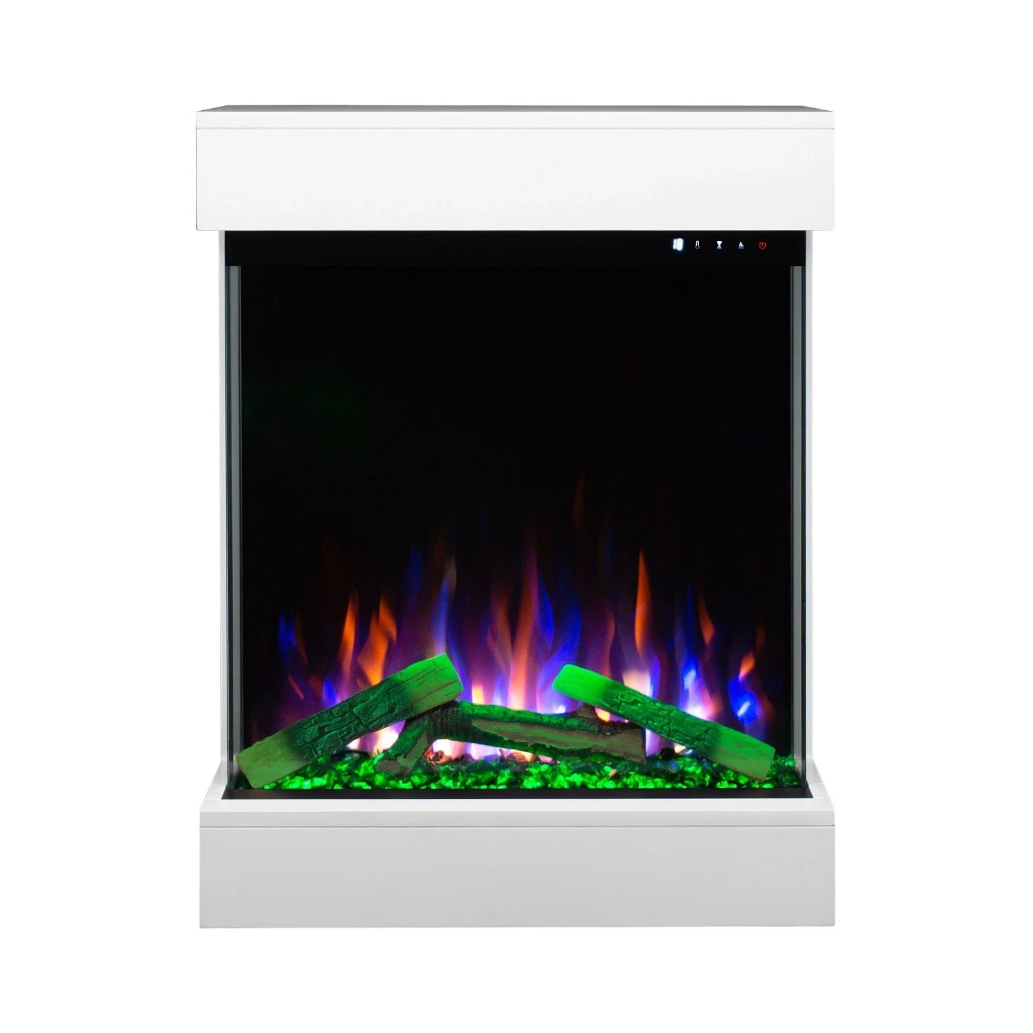 Dame Electric Fireplace - White