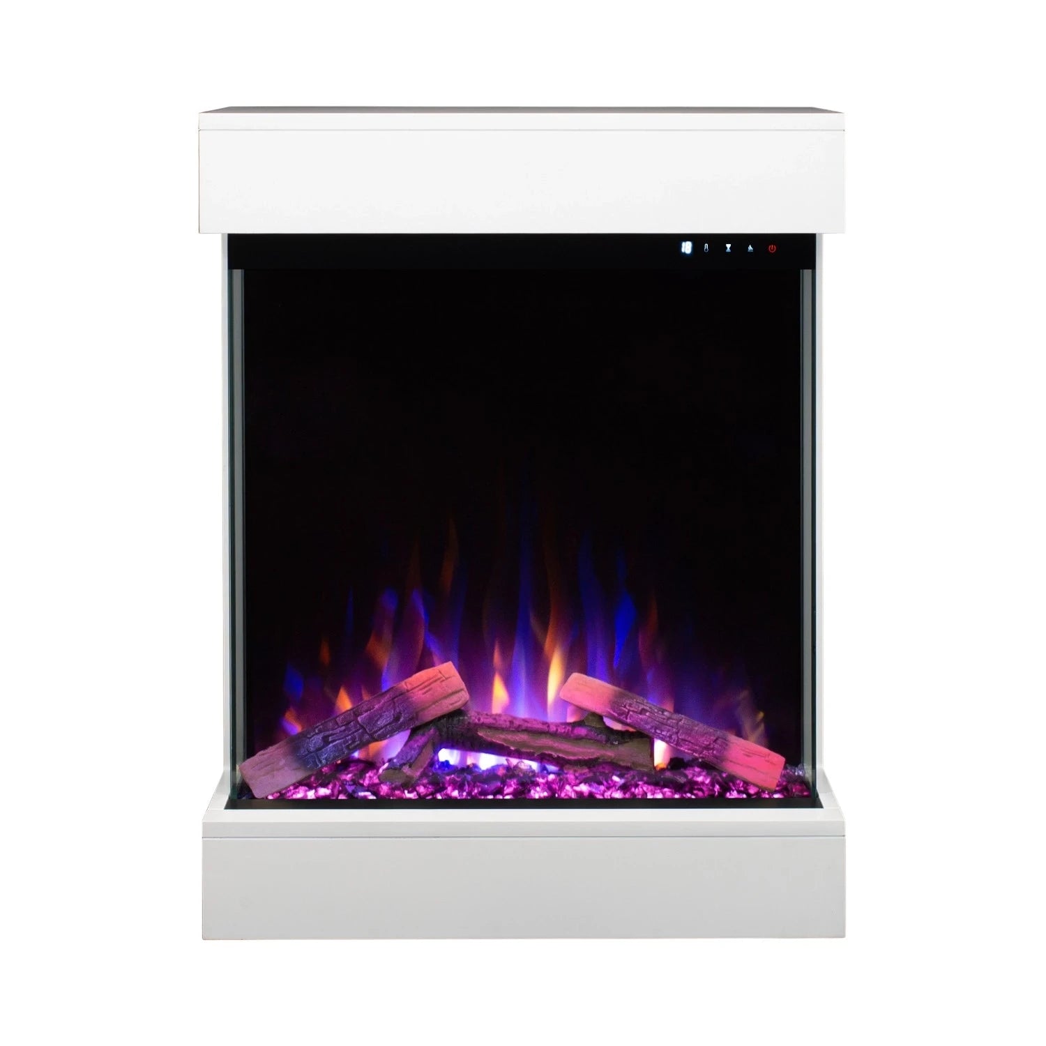 Dame Electric Fireplace - White