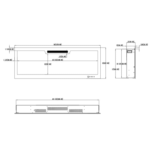 Elite 127 cm – Innebygd Elektrisk peis