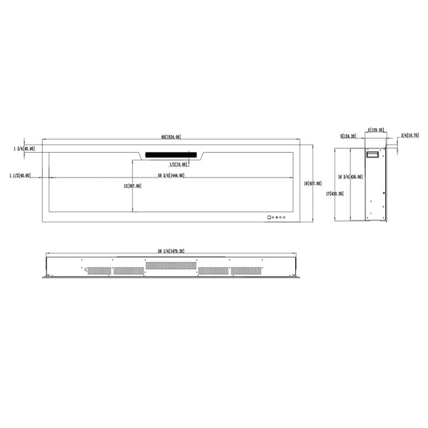 Elite 153 cm – Innebygd Elektrisk peis