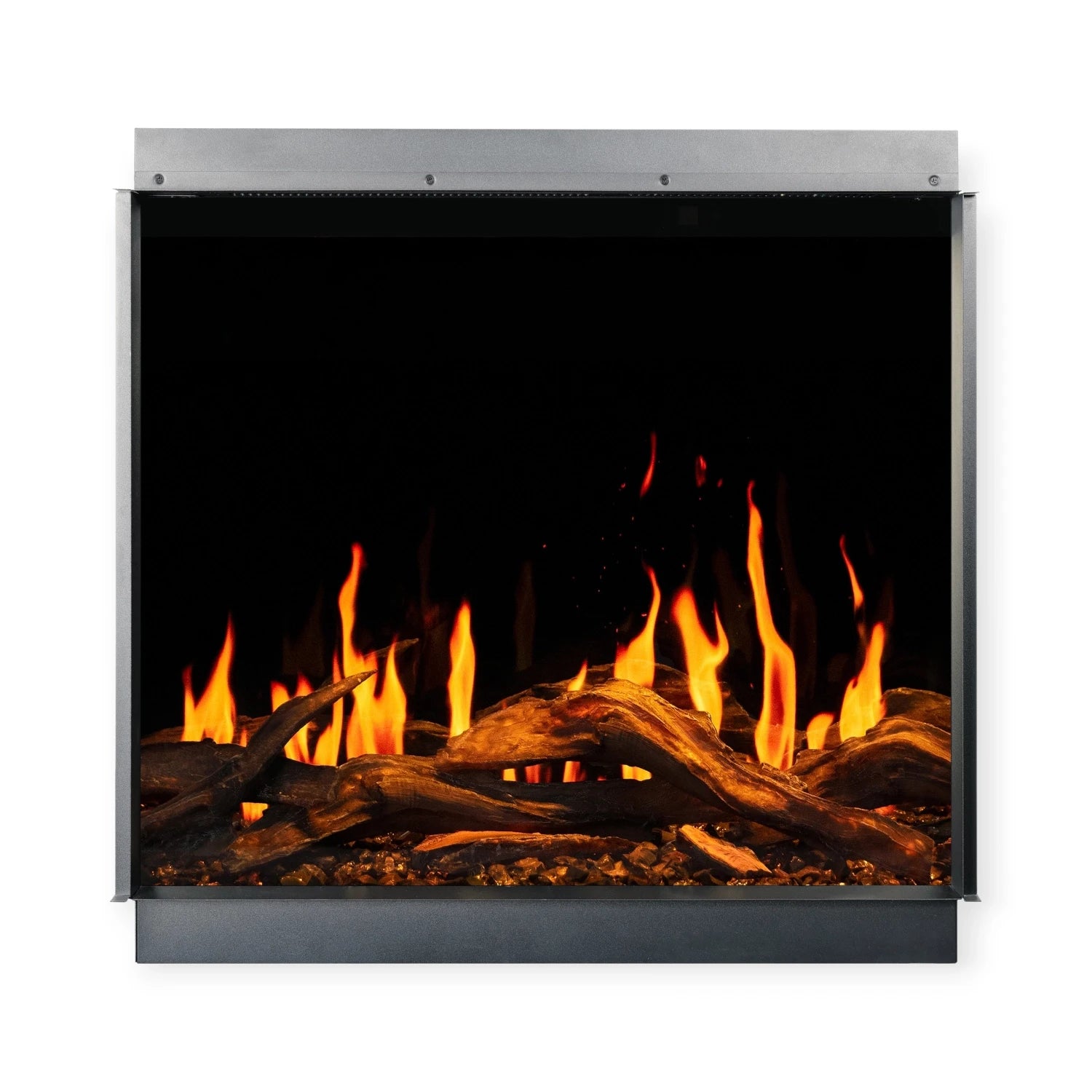 Gold 74 cm - Built-In Electric Fireplace