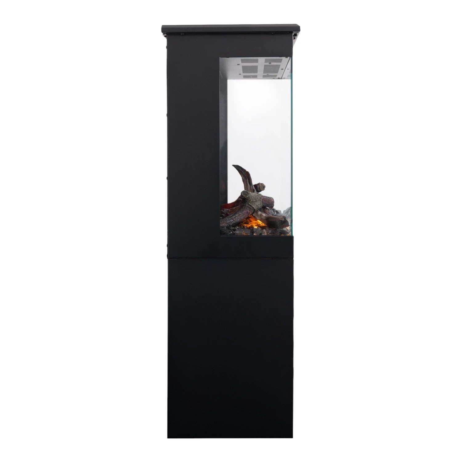 Tower 56 Electric Fireplace with Log Storage